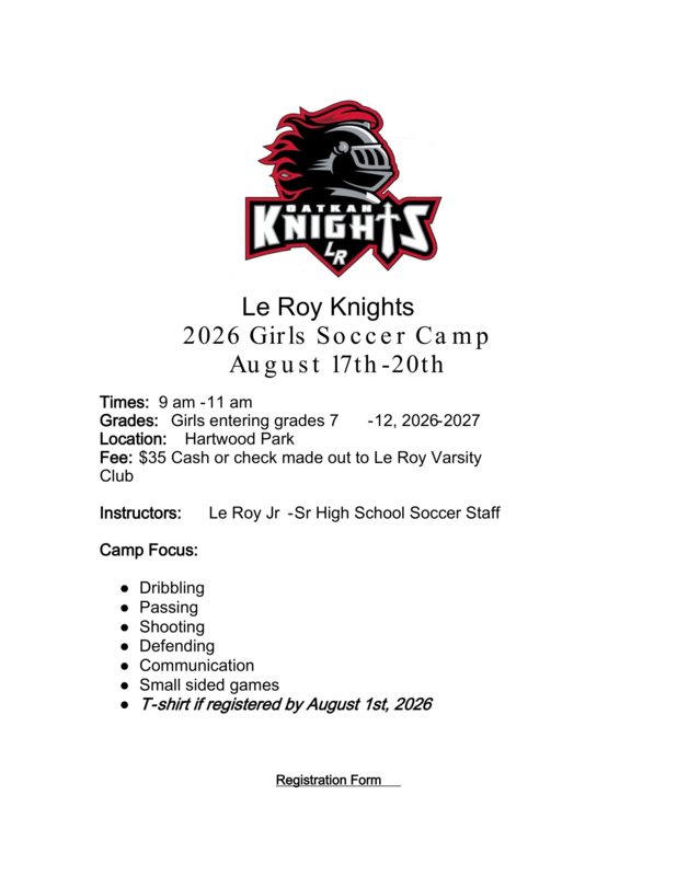 Jr.-Sr. Girls Soccer Camp Featured Photo