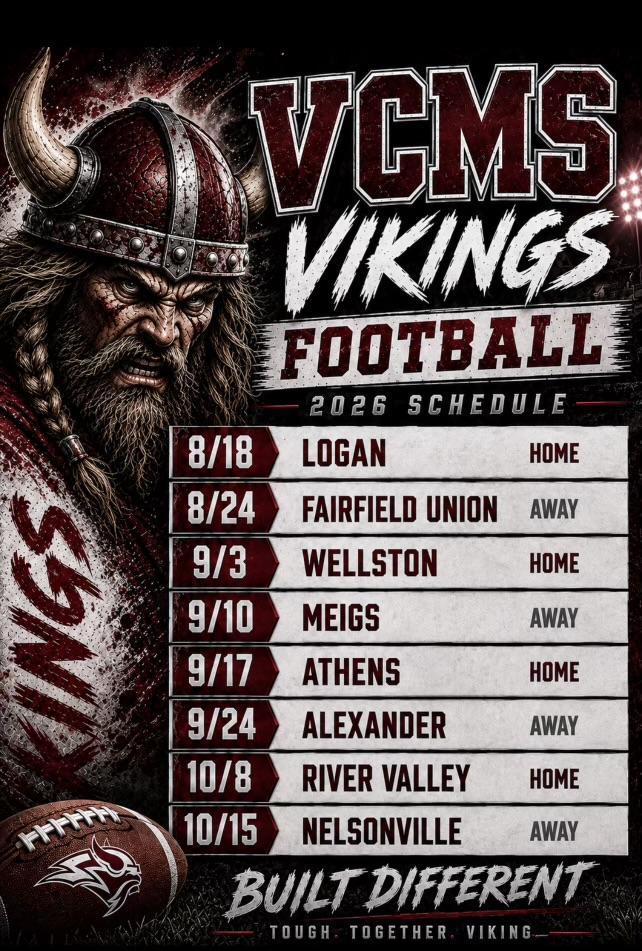 VCMS Football Schedule