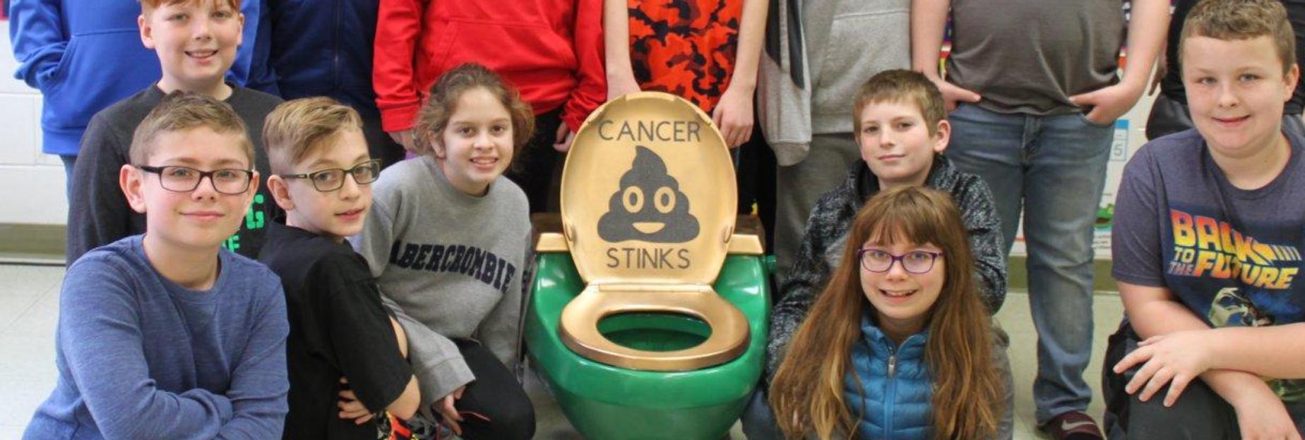 Students in group supporting Cancer Treatment