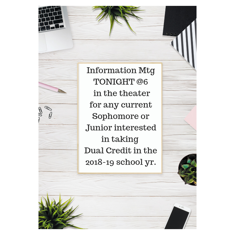 Dual Credit Meeting Details