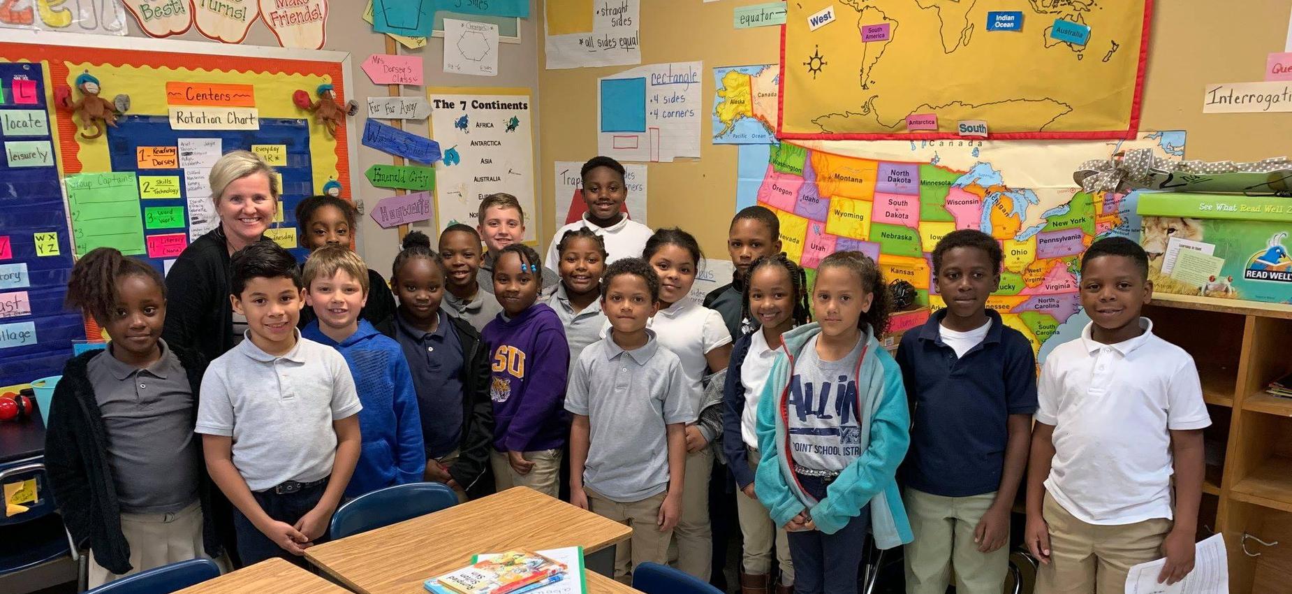 teacher of the week and students