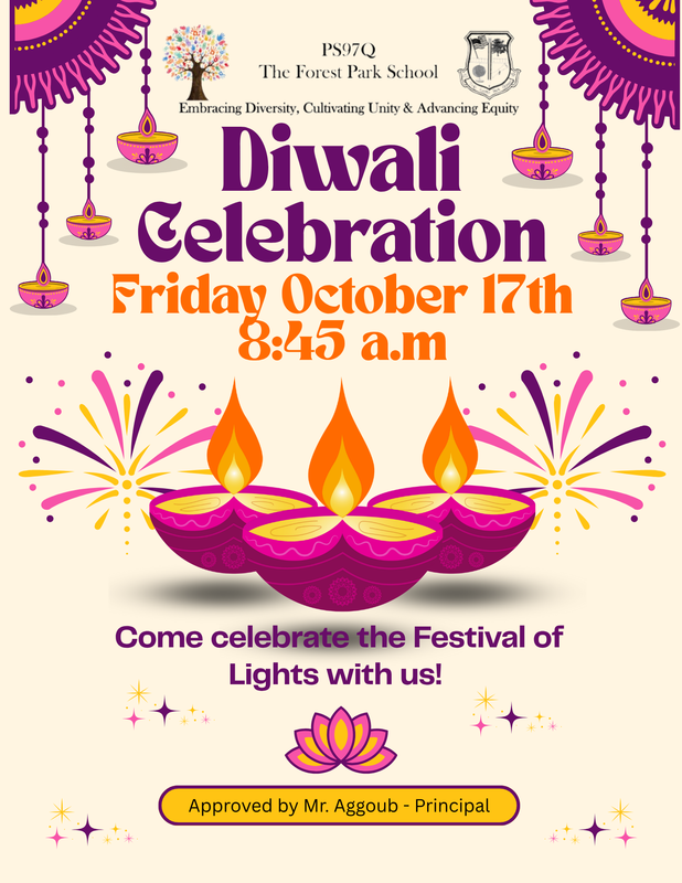 Diwali Celebration with date and time