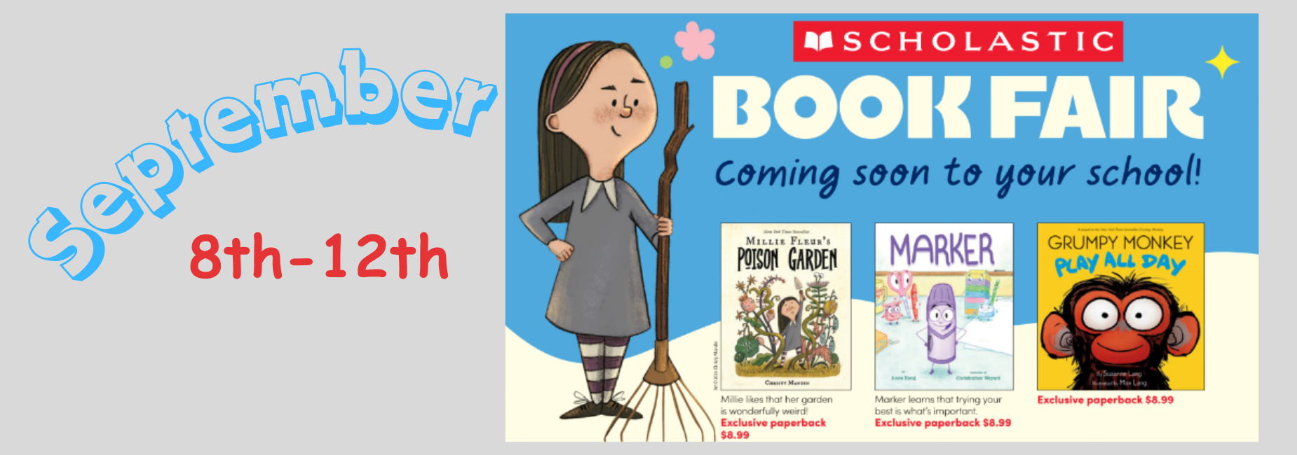 SES Book Fair Sept. 8-12
