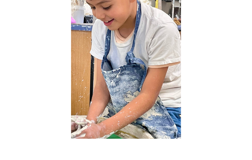 Student molding ceramic