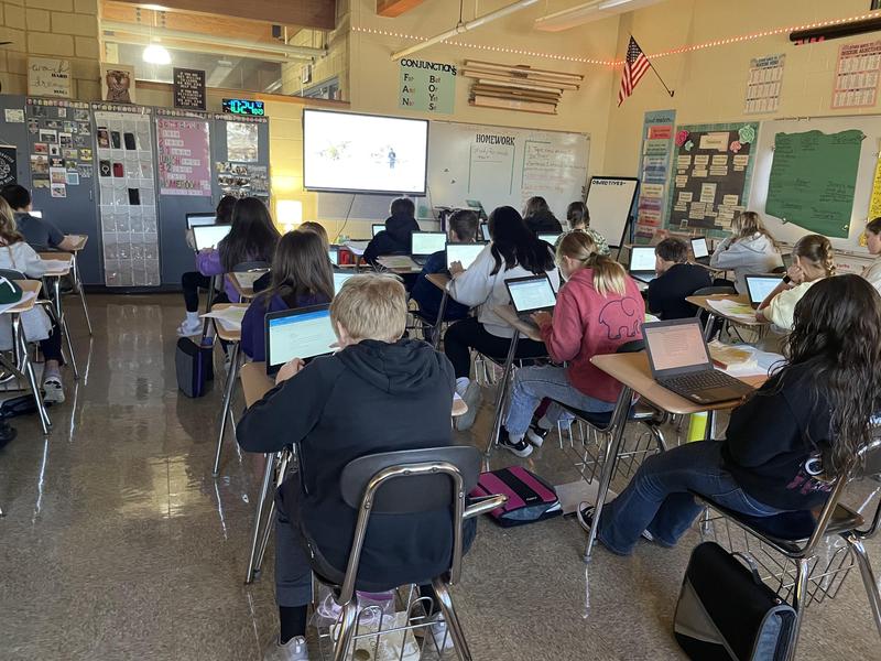 Narrative writing in sixth grade English