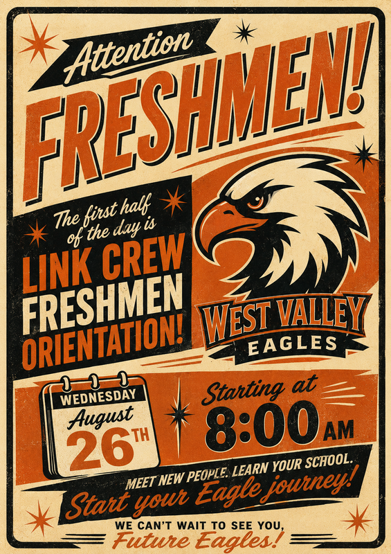 Freshmen orientation flyer