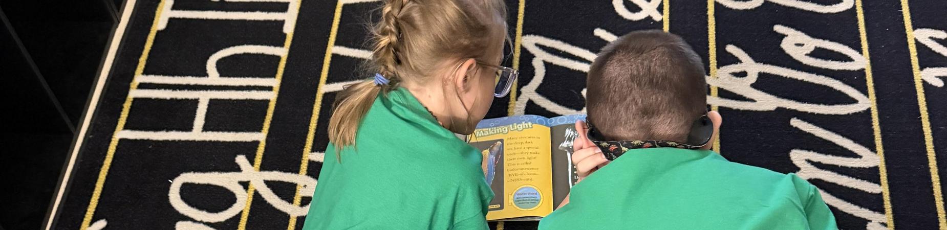 Carpet time reading.