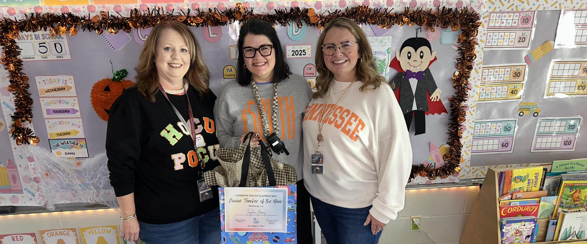 Novice Teacher of the Year- Taylor Jones