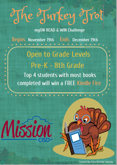 Turkey Trot myON READ & WIN Challenge Featured Photo