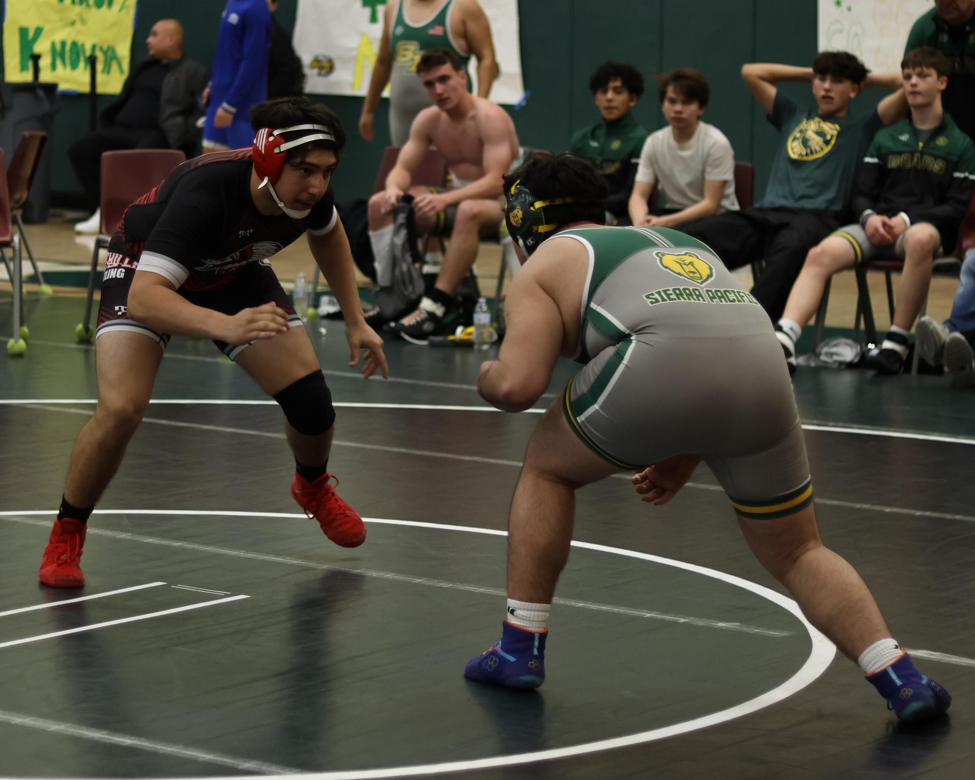 boys wrestling at liberty duals