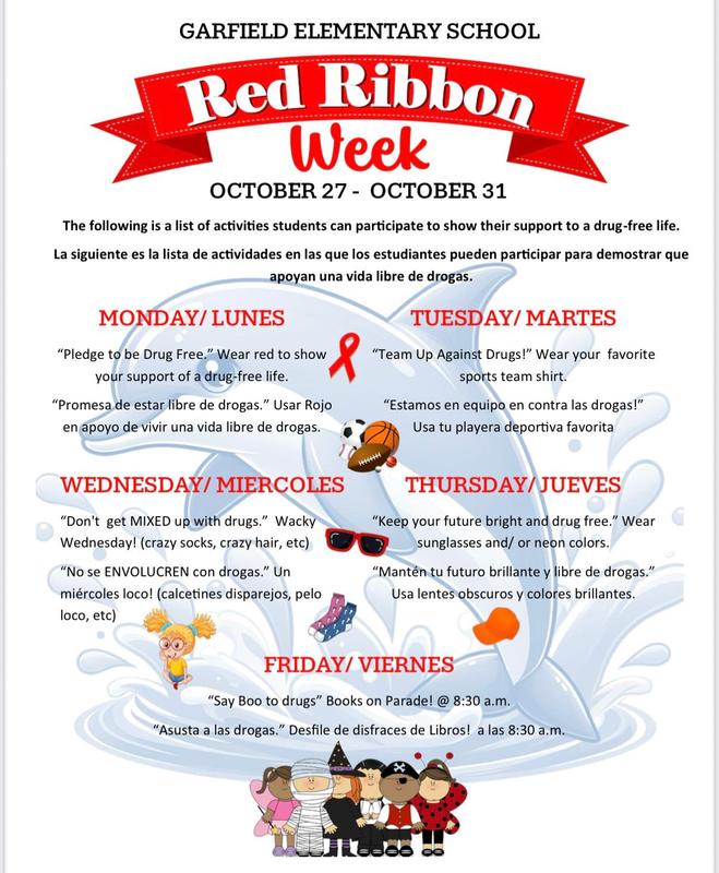 2025 Red Ribbon Week Daily Activities