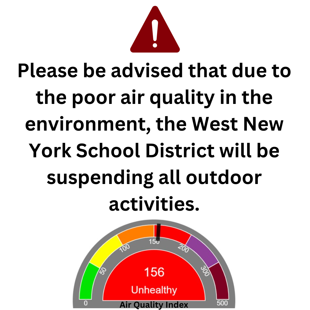 Air Quality Warning 6/6/2023 Memorial High School