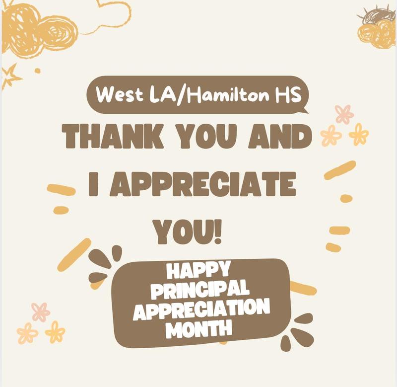Principals appreciation month