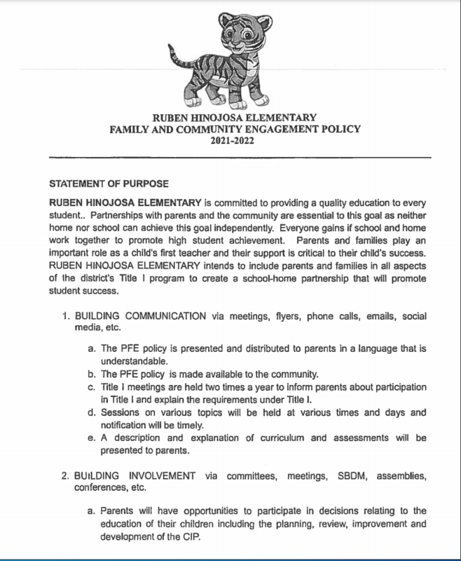 Family and Community Engagement Policy Featured Photo