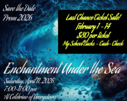 Blue wave with "enchantment Under the Sea"