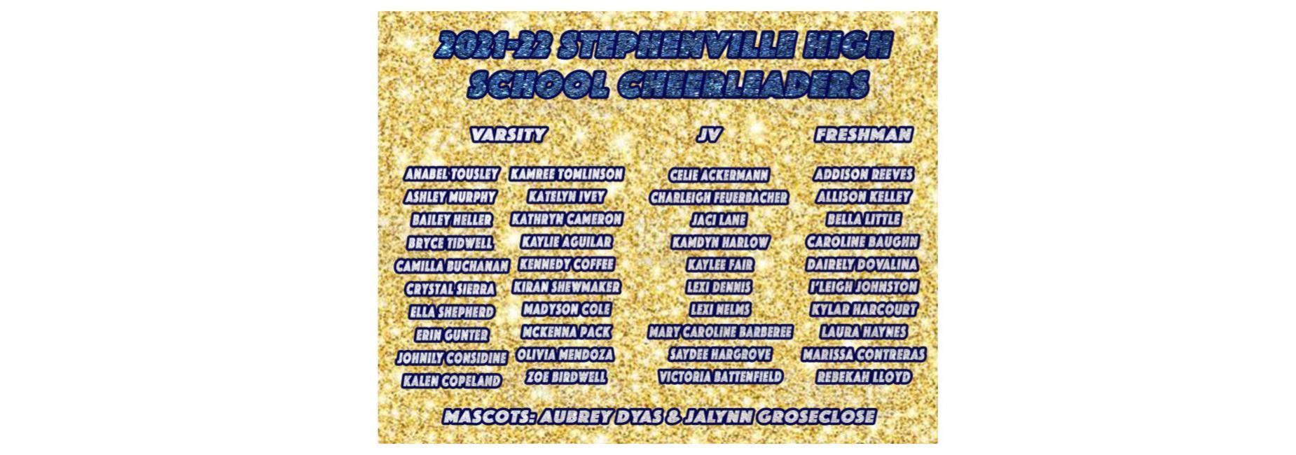 cheer roster