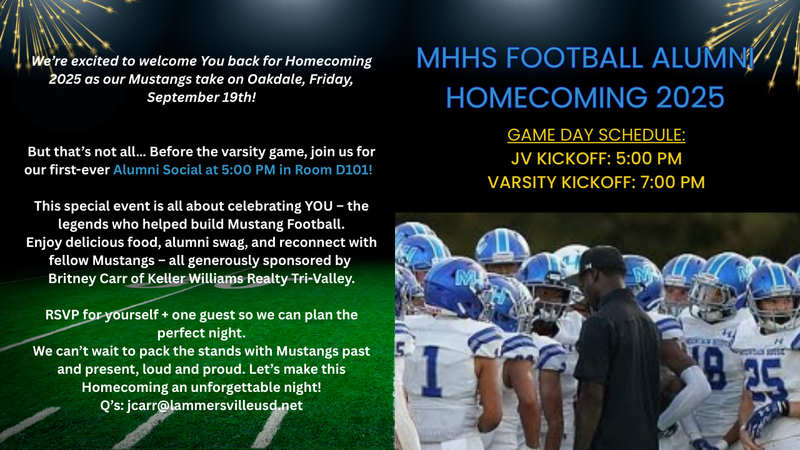 Mustang Alumni – Homecoming 2025!