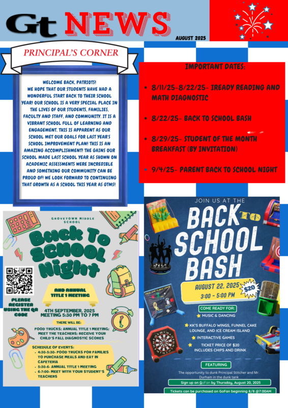 August Parent Newsletter