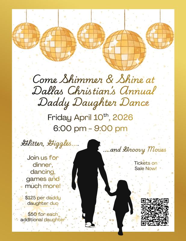Mark Your Calendars! Daddy/Daughter Dance - Friday, April 10