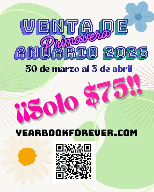 Spanish Version: Venta de Primavera Anuario 2026