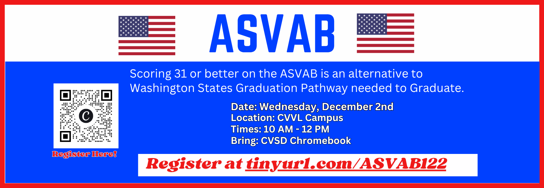 ASVAB on 12.2 at CVVL