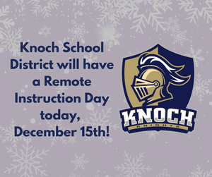 knoch logo with snowflake background