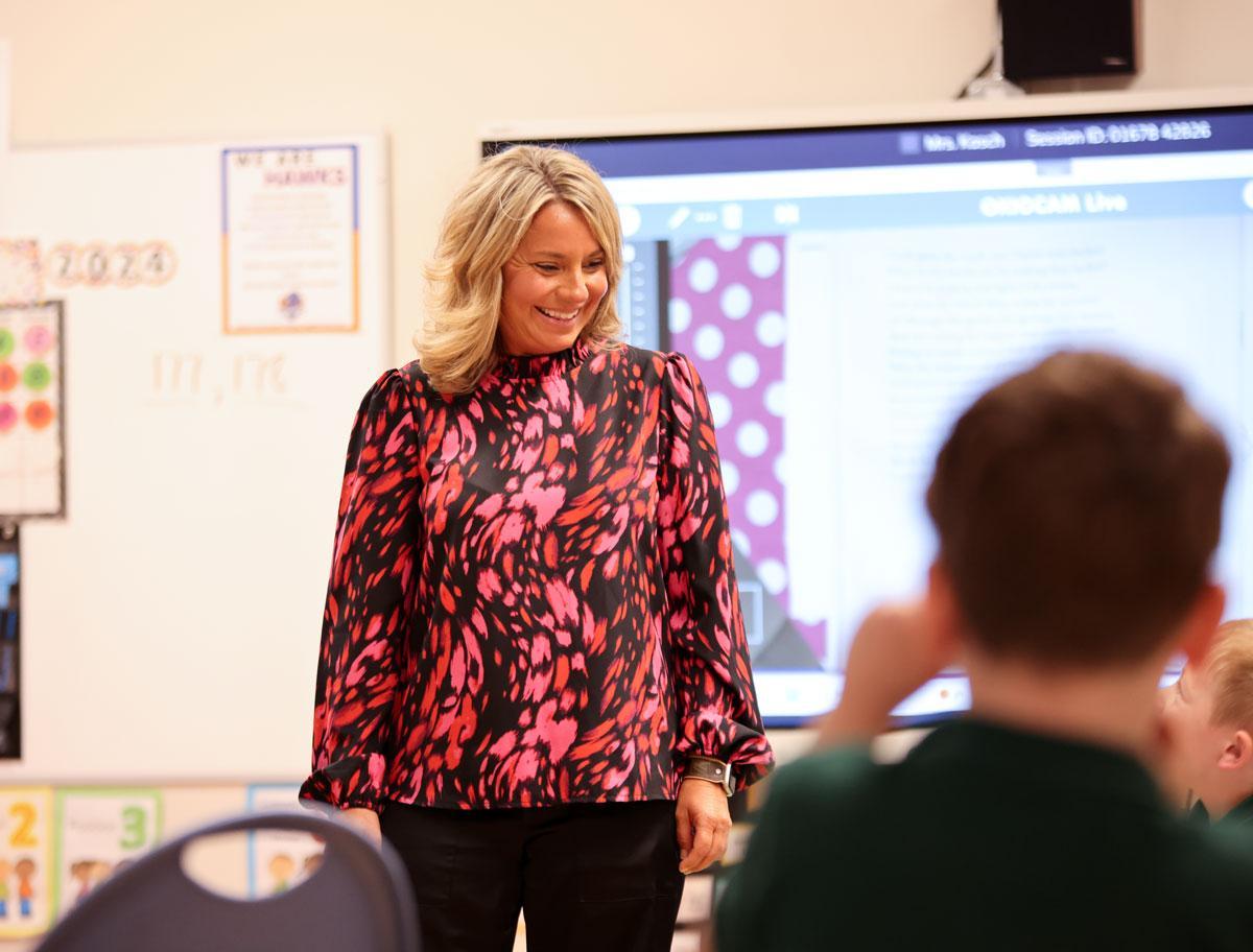 Horizon Science Academy St. Paul Teacher smiling.