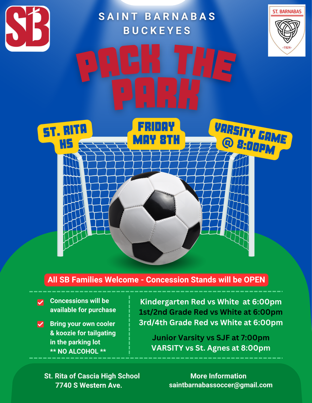 Soccer Pack the Park - May 8