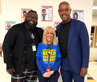 Dr Ryan Ross and Lorraine Hess and Kyle Speller