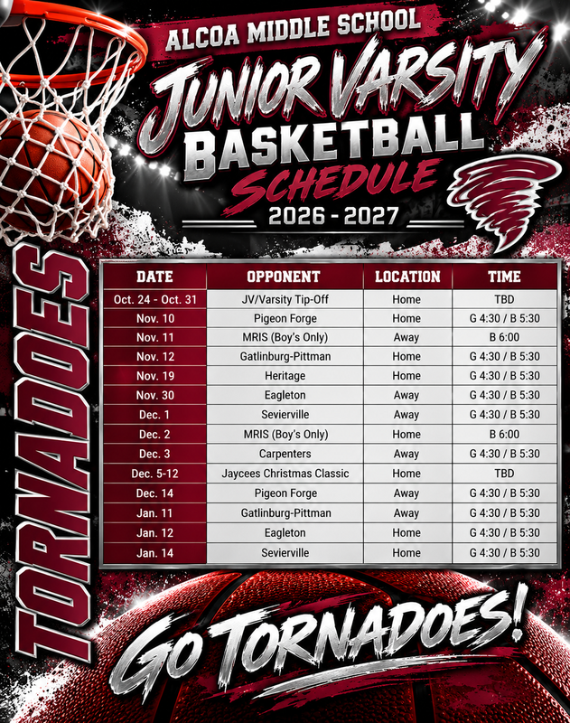 Junior Varsity BBall Schedule