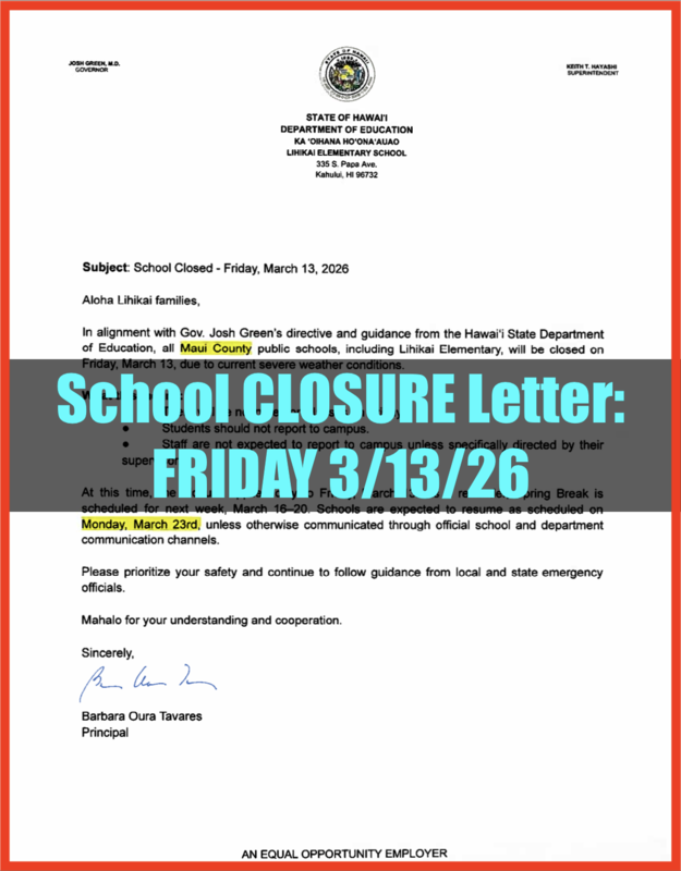 School closure letter image