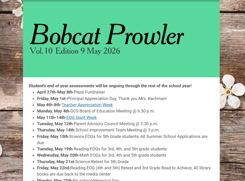 May Newsletter