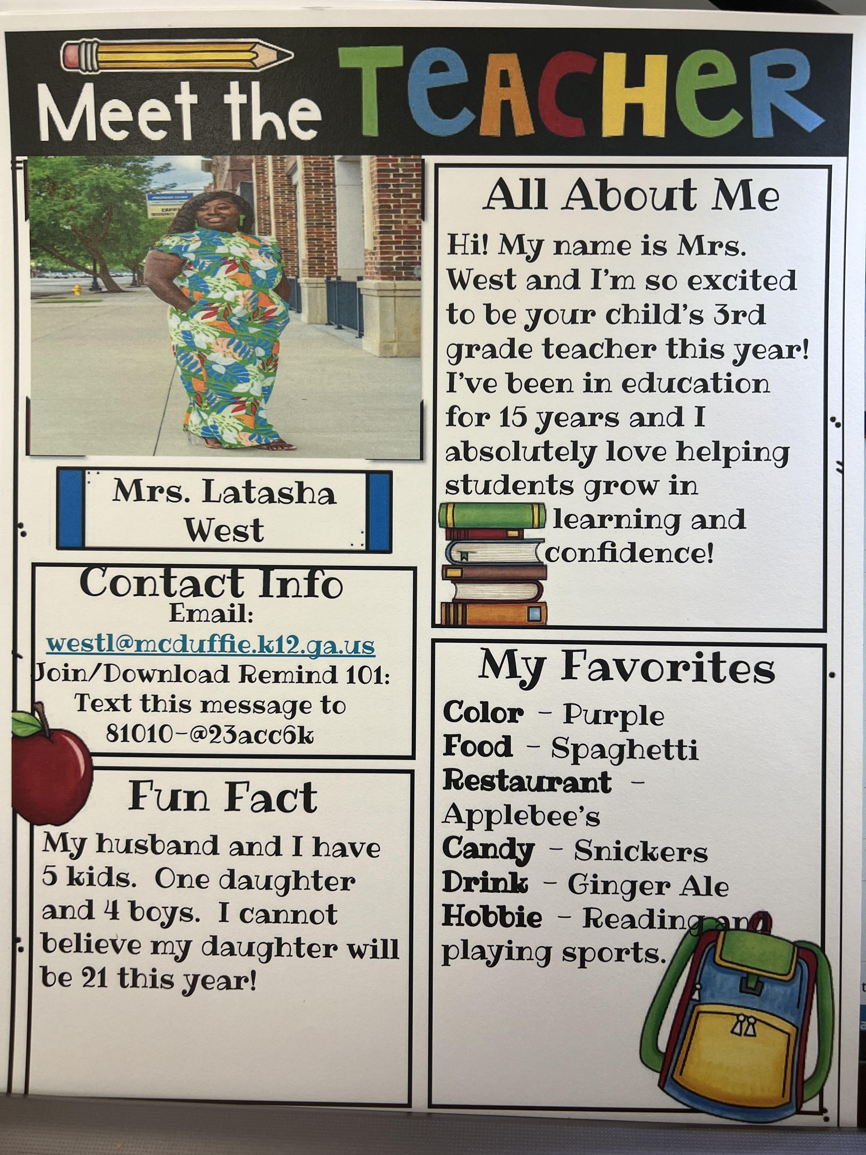 Teacher Newsletter