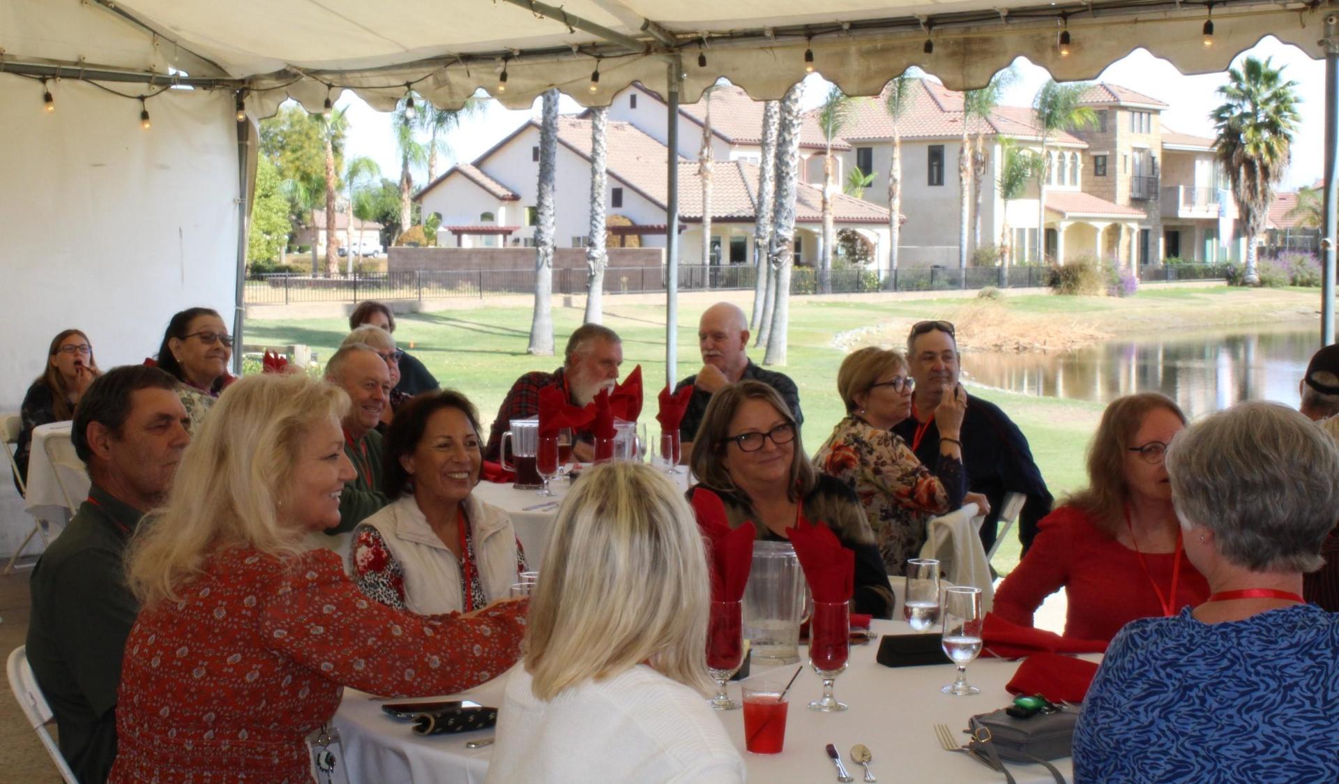 Members of the class of 1971 at their 50 year reunion