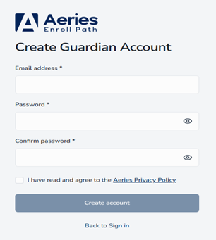 create guardian account prompt