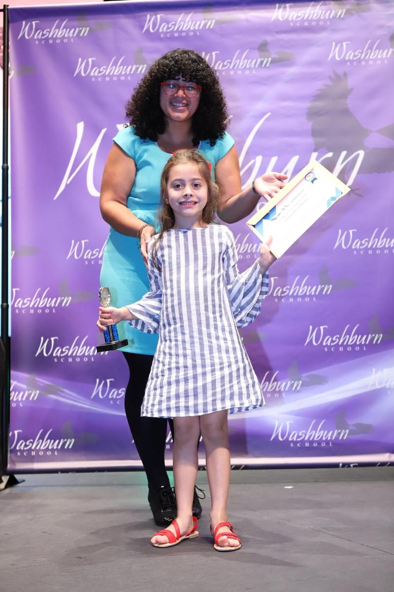 Washburn School Academic Excellence Award Winners (Highest GPA)