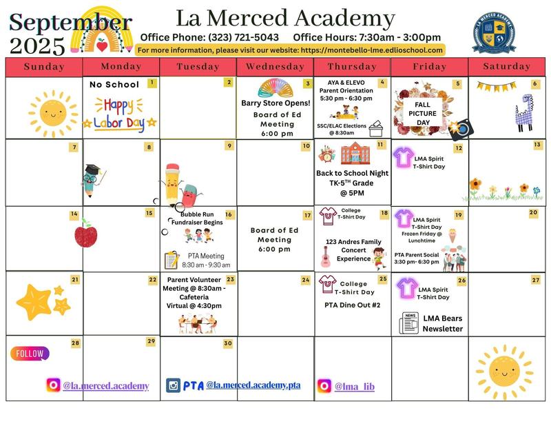 September Calendar
