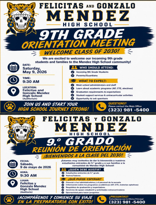 Flyer for Orientation 5/9/2026