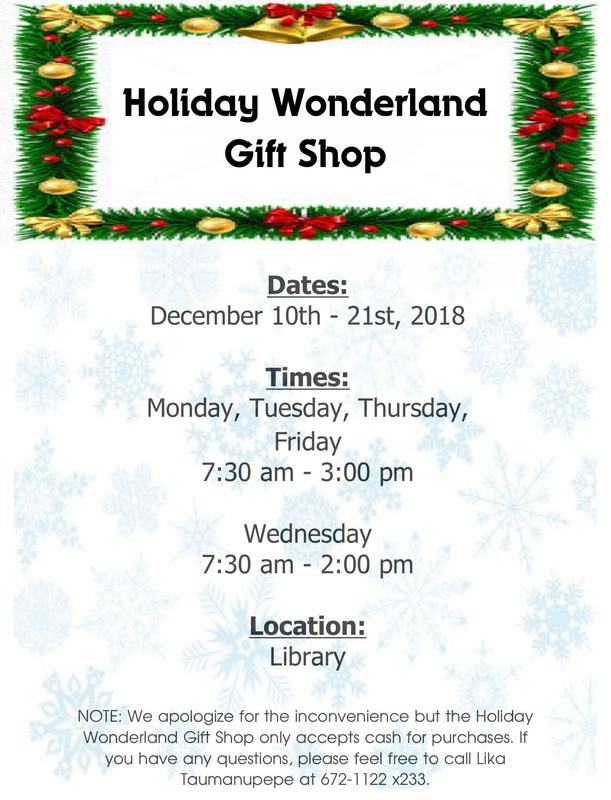 Holiday Wonderland Gift Shop, December 10-21, 2018 Featured Photo