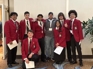 Memorial Auto tech team at state competition