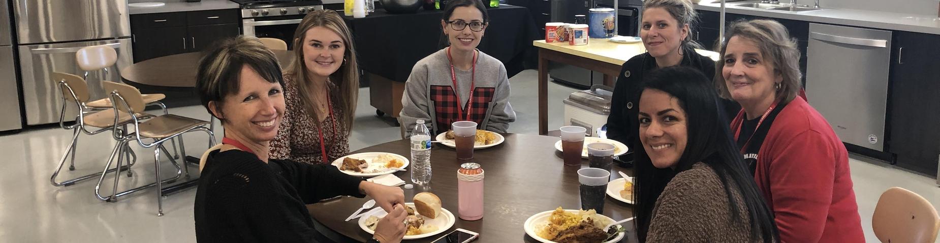 Friendsgiving at MHS. We hope you all have a wonderful Thanksgiving!