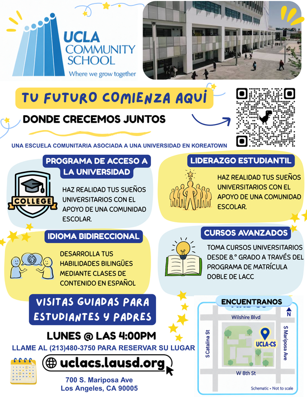 ¡Estamos inscribiendo ahora! flyer