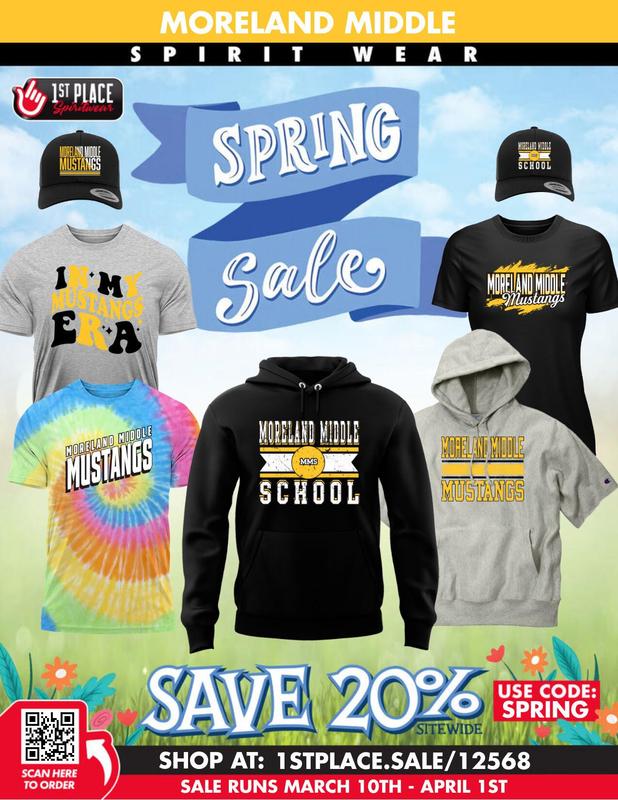 Spirit Wear Spring Sale! | Moreland Middle School