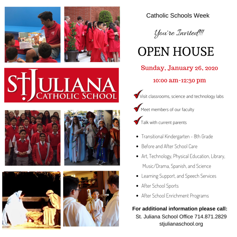 Open House - Catholic Schools Week Featured Photo