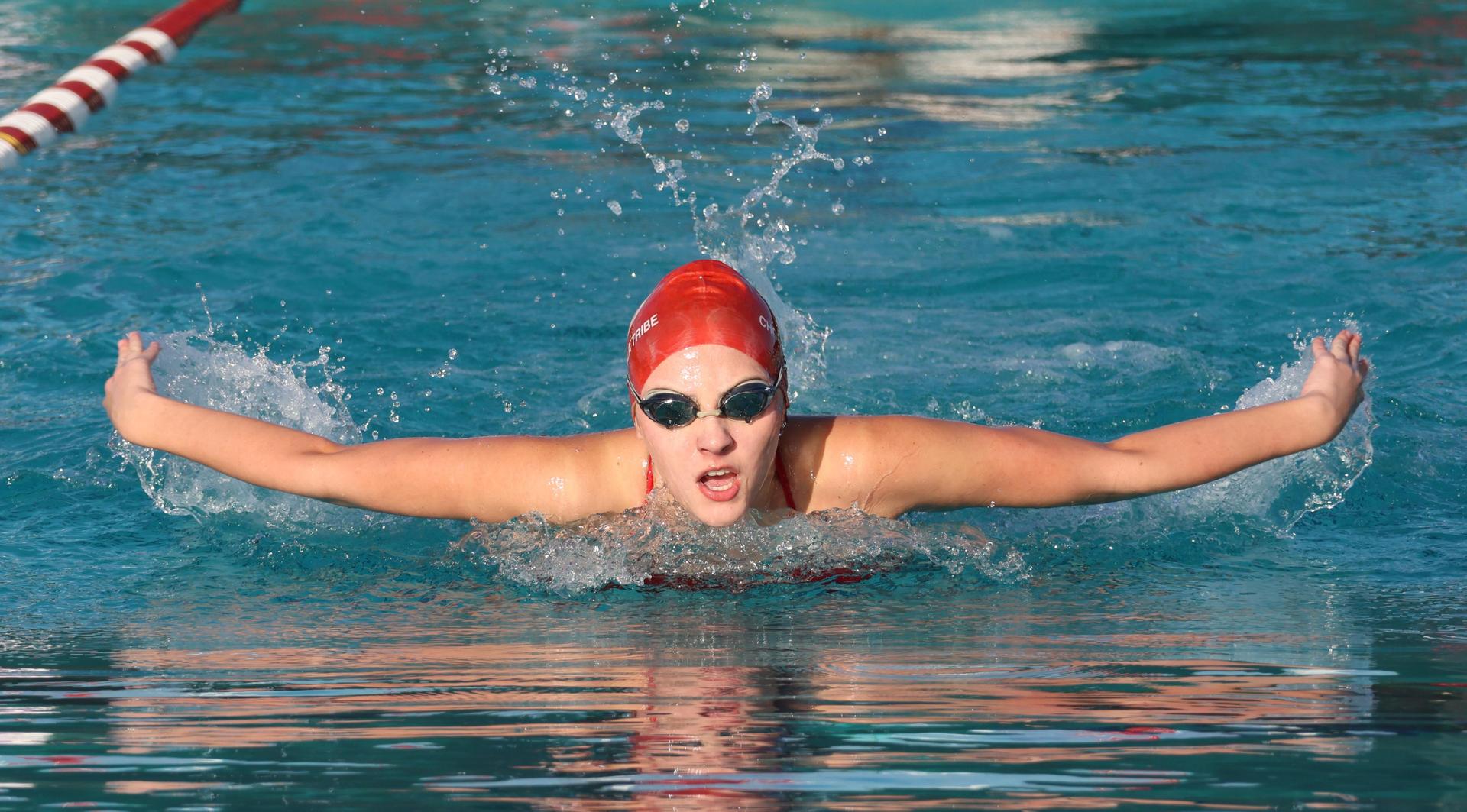 Kourtney Alexander swimming