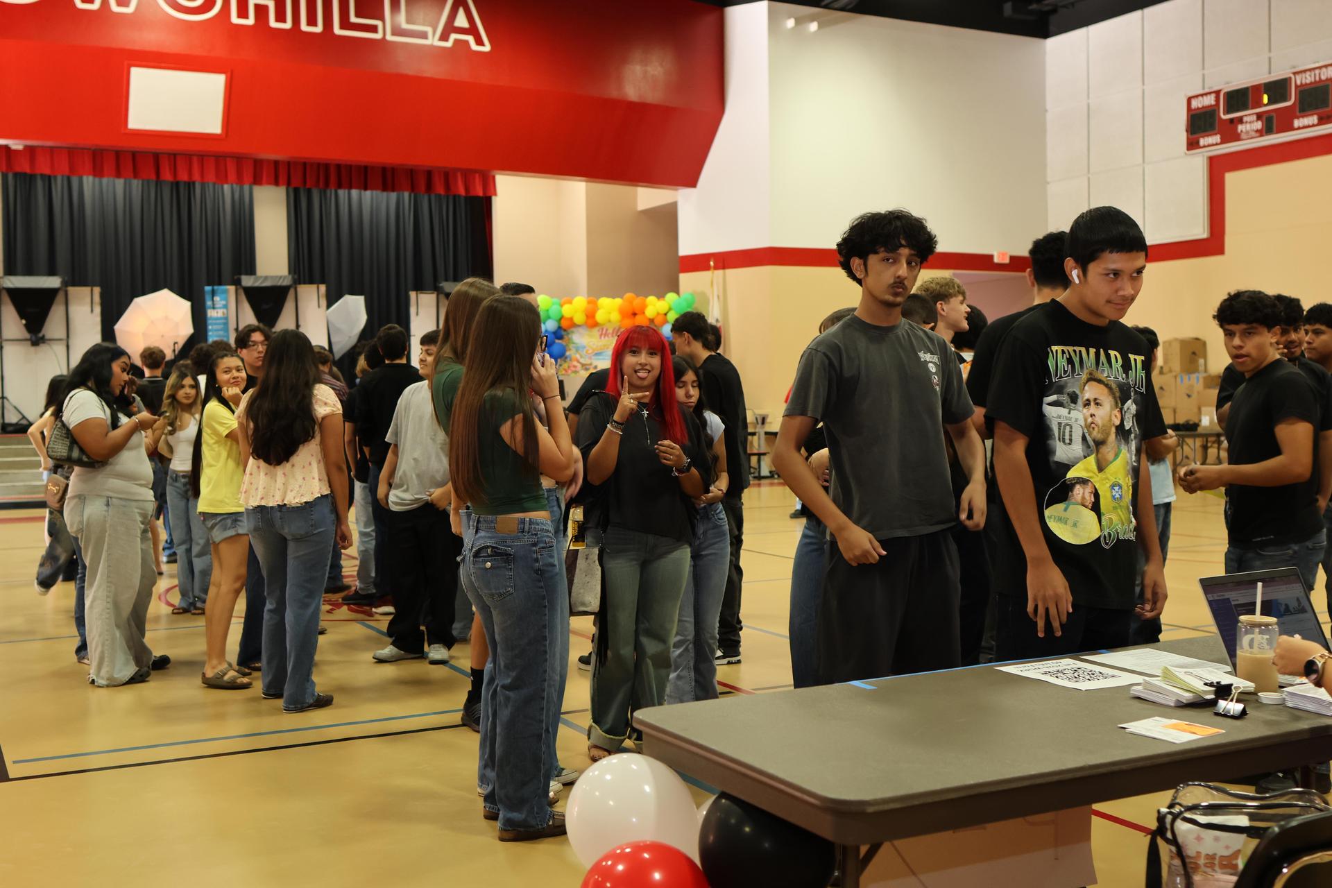 Students and staff at Tribe Turnout 6