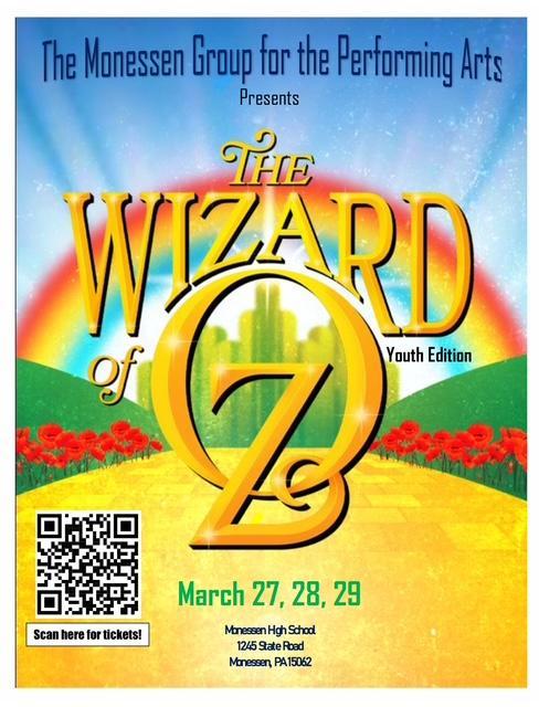 Monessen GPA Presents The WIZARD OF OZ Youth Edition - Tickets on Sale NOW!!! Featured Photo