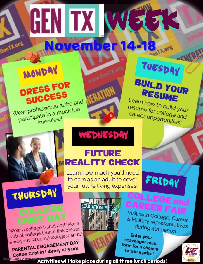 Generation TX Week Banner Section Los Fresnos United Ninth and