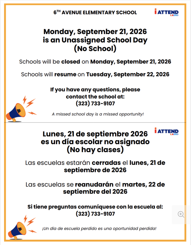 UNASSIGNED DAY NO CLASSES