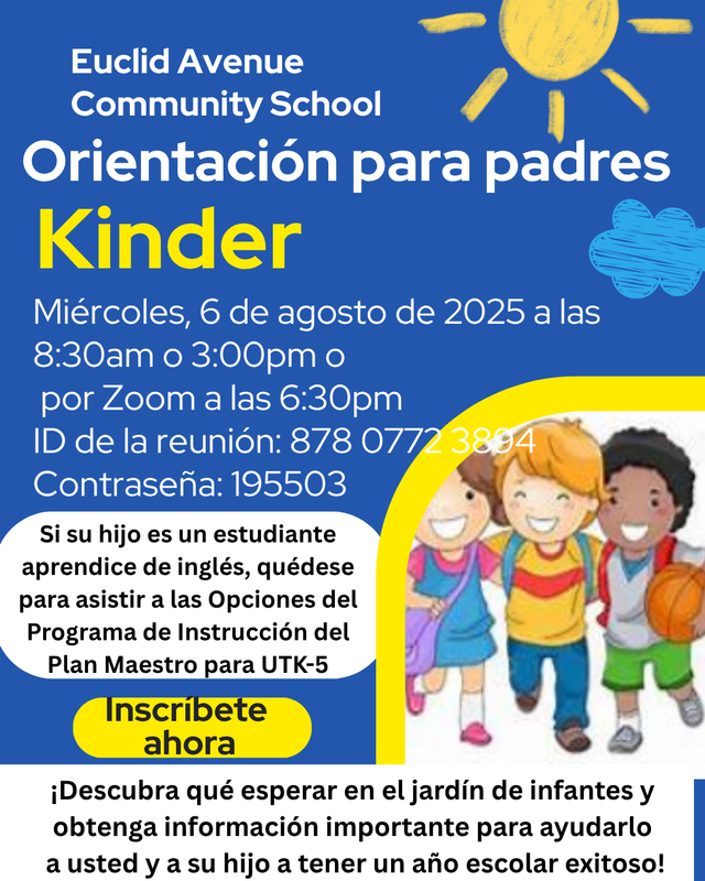 Orientación Para Padres de Kinder